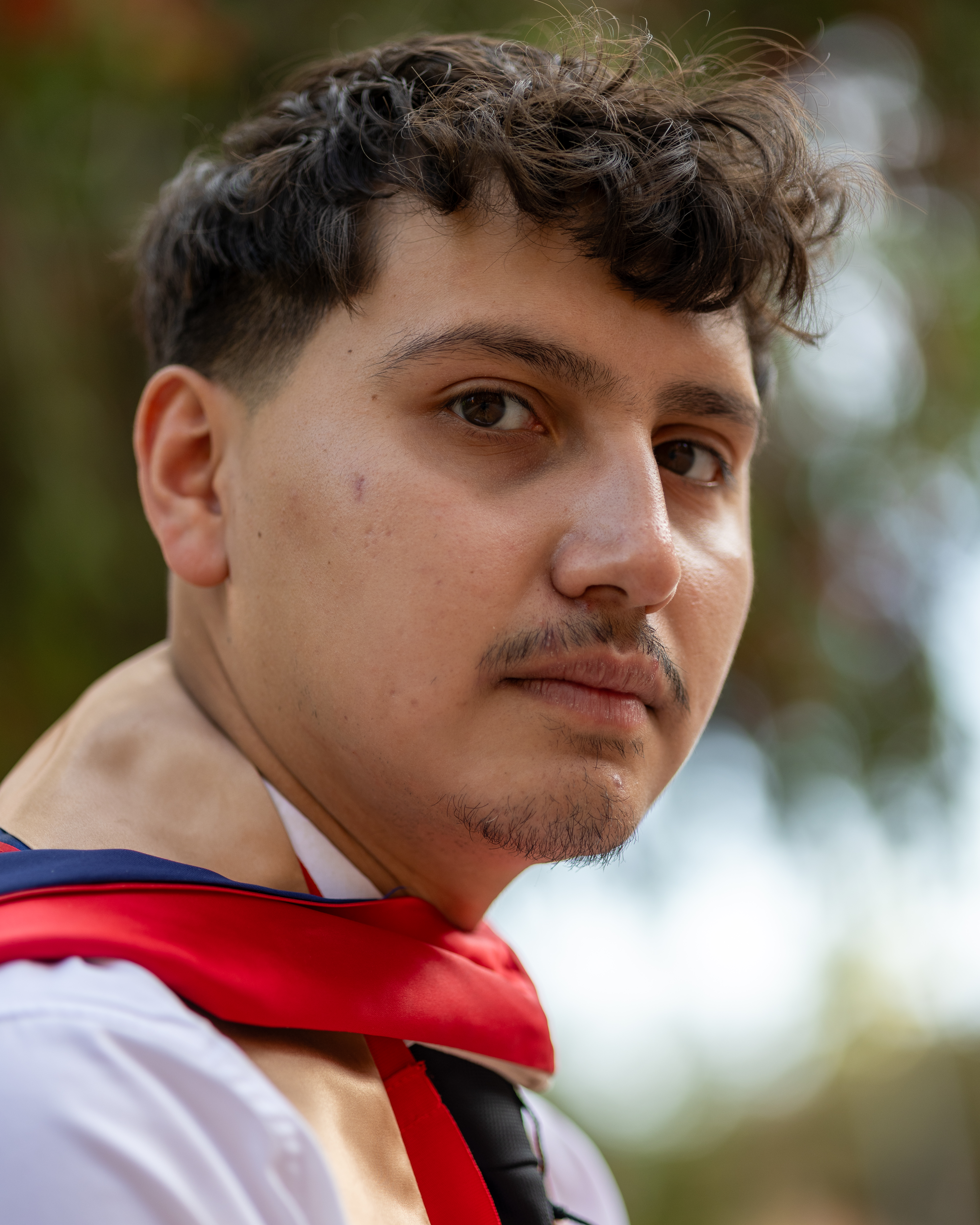 Professional outdoor graduation portrait in Pittsburgh